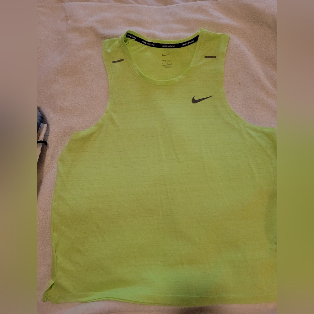 Nike Lime Green Dri-FIT Running Shirt